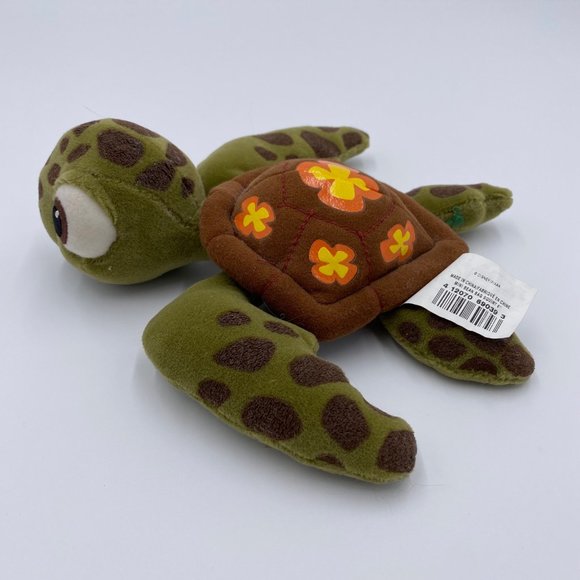 Disney Store Finding Nemo SQUIRT Sea Turtle Plush 6" Mini Bean Bag Stuffed Toy - Picture 2 of 6